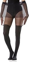 Gi&Gi Collant femme fausse parisiine Super Taille hiver Microfibre Plus Size 40-120Denari Extra Comfort Bonne qualité Made in Italy N.1615 Noir