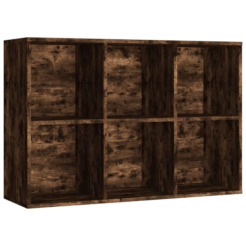 Generisch Bücherregal/Sideboard Räuchereiche 66x30x98 cm Holzwerkstoff,Möbel,Regalsysteme,Bücherregale Bücherschränke-815294