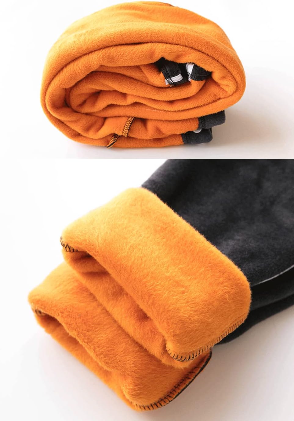 Winter Warm Over Bump Maternity Fleece Lined Velvet Sweatpants for Pregnant Women