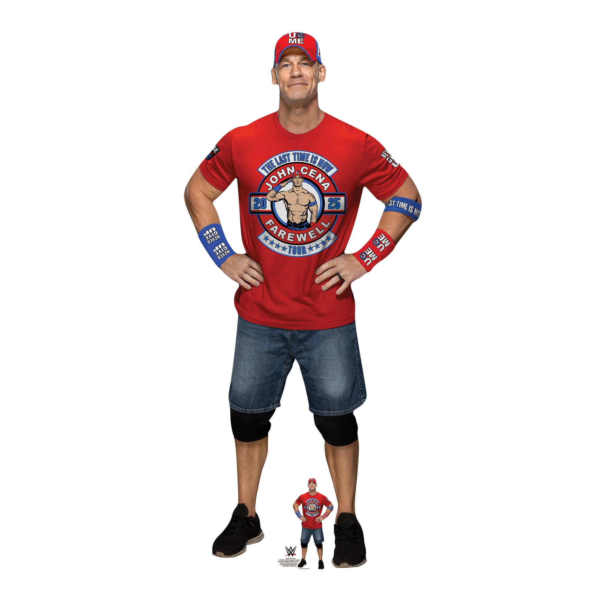 Star Cutouts SC4551 WWE John Cena Farewell Tour Red Shirt Cardboard Cutout – Wrestling Party Decoration, Event Display & Fan Gift