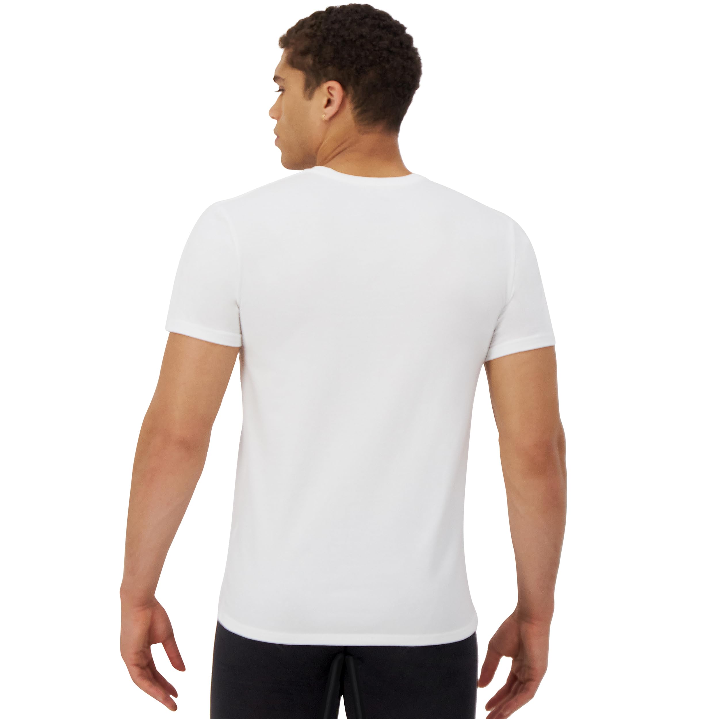 Hanes Hanes Ultimate Comfort Fit Undershirt, Men’s Crewneck Stretch-Cotton T-Shirt, 4-Pack Intimo Uomo (Pacco da 4)