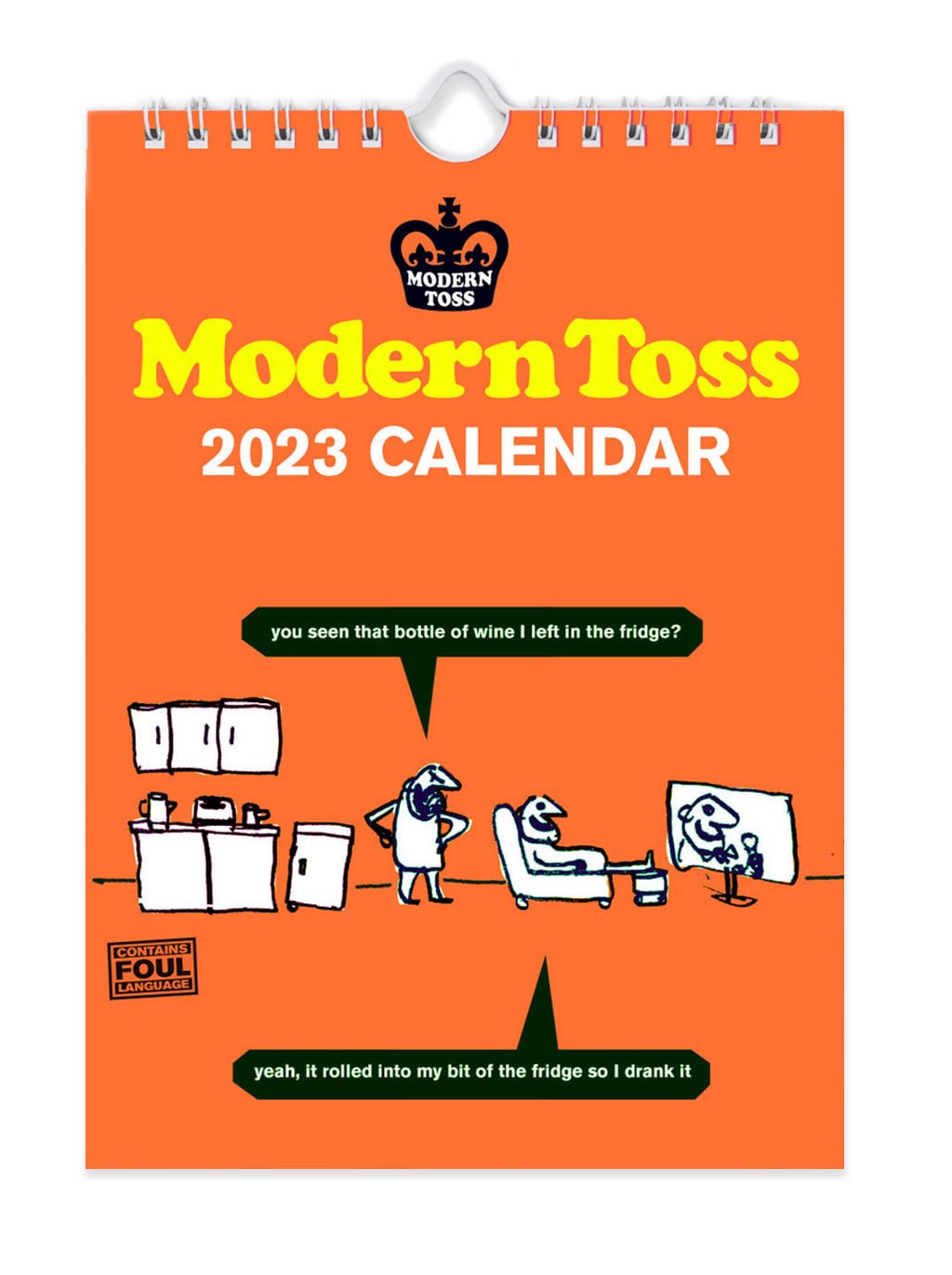 Official Modern Toss - 2023 Desktop Calendar - Funny Christmas Gift Ideas - Great Birthday Present - For Him Her Friend Mates - Sold by Brainbox Candy