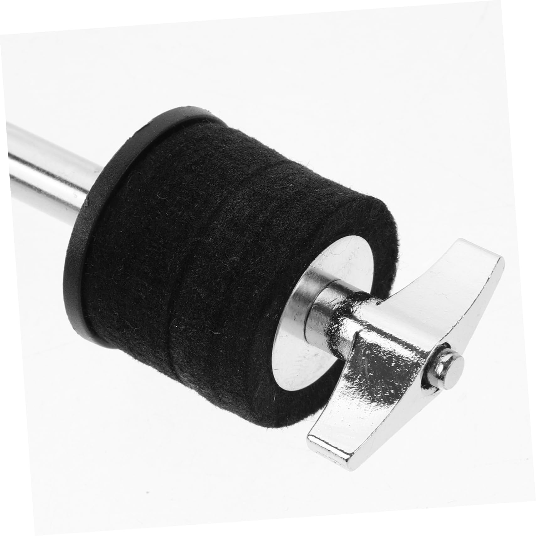 ibasenice Supporto per Piatti Batteria in Metallo Argento da 12,5mm Feltro Antivibrazione, Montatura Robusta e Facile da Usare per Strumenti a Percussione