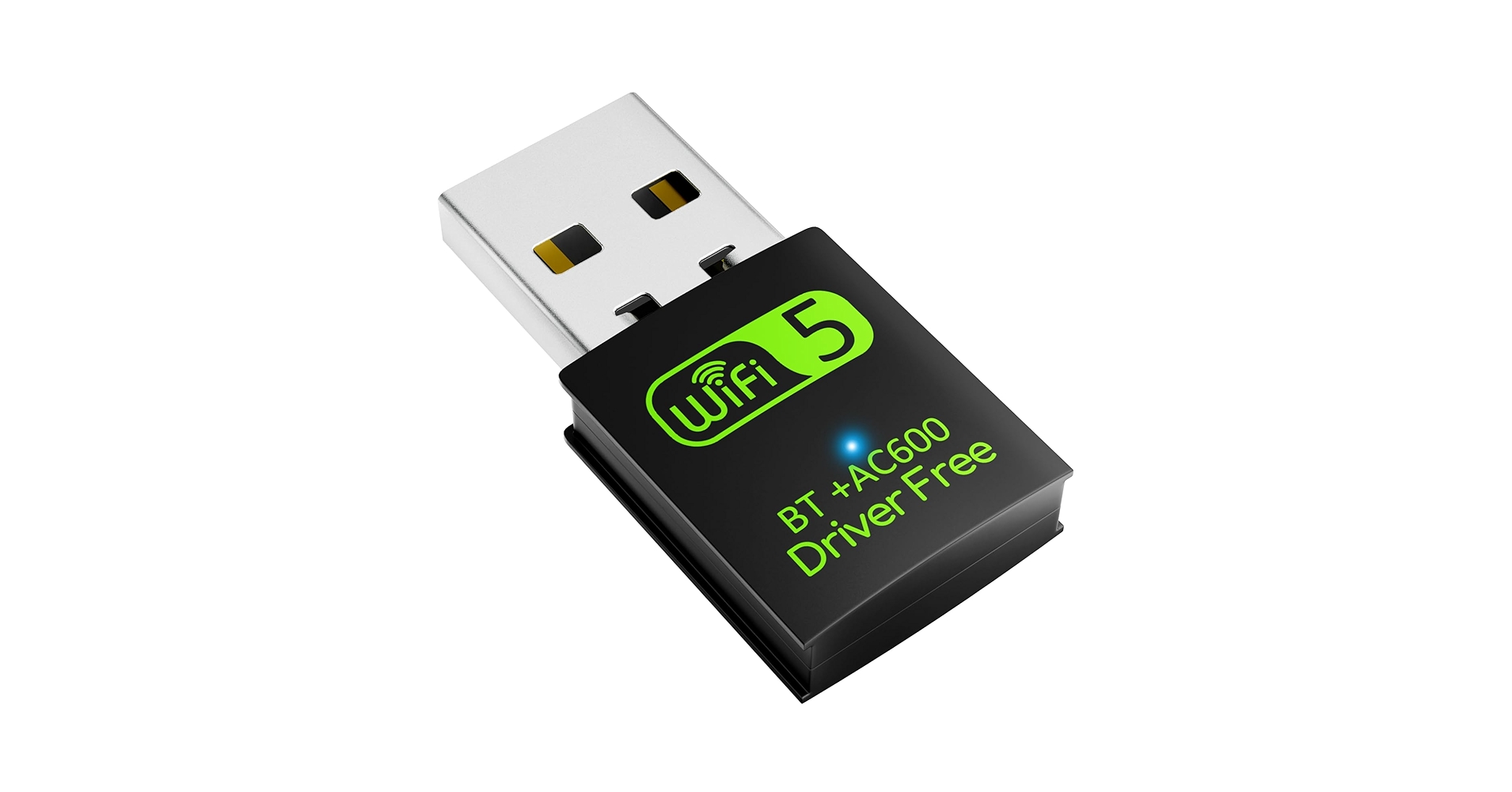 USB WiFi Bluetooth Adapter, 600Mbps Dual Band 2.4/5Ghz Wireless Network External Receiver, Mini WiFi Dongle for PC/Laptop/Desktop