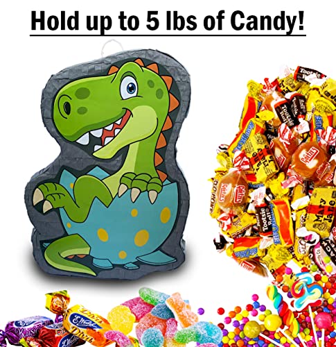 Dinosaur T-Rex Pinata Hatching From Egg (16 X 11.5 X 5.5) Perfect For Birthday Parties, Kids Carnivals, Dinosaur Birthday Party, Dinosaur Party Supplies, T-Rex Dinosaur Party Children’s Parties. Boys Birthday Party #TOP4