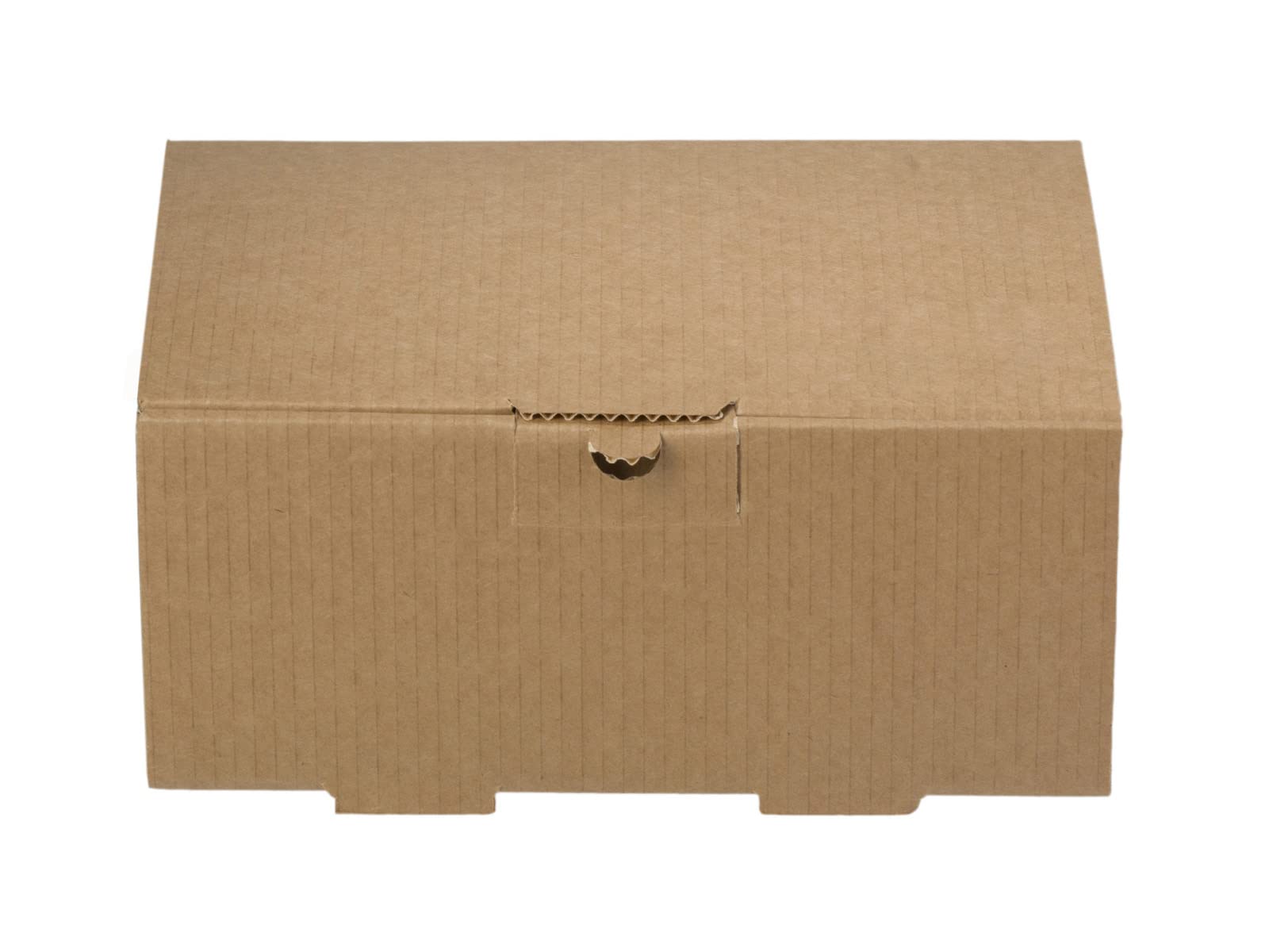 QWCAL - Scatola di carta kraft a 2 strati, modello Calzone, 26,8 cm di lunghezza, 14,4 cm di larghezza, 7,8 cm di altezza, 100 pezzi