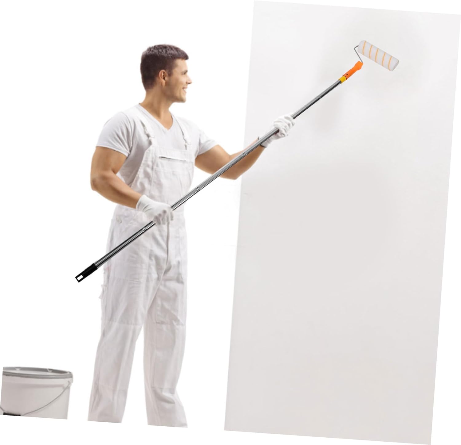 DOITOOL Professional Paint Roller Telescopic Rod Extendable Brush for Latex Oil Paints Easy Cleaning Maintenance