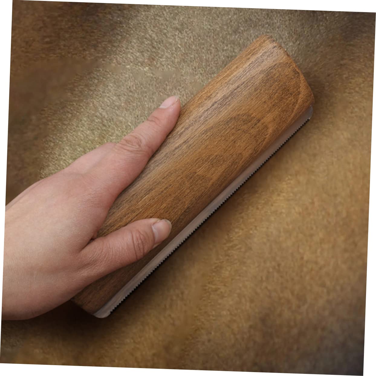 Horse Deshedding Tool with Metal Scraper Handle Horse Grooming Brush for Mud and Loose Hair Removal Durable Farm Supply