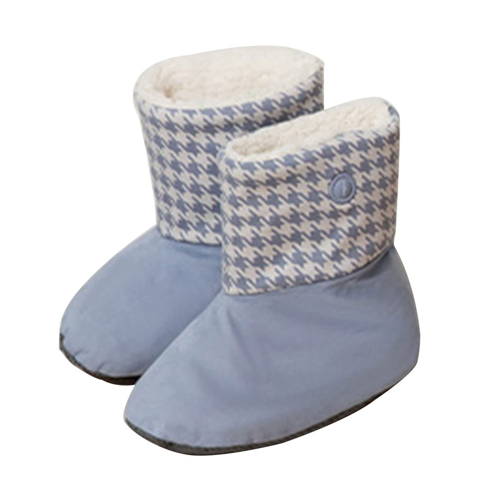 Mekalero Warmer Boots USB Rechargeable Warm Heating Booties Washable Plush Heating Shoes Electric Heated Foot Heater for Women Usb Electric Heated Shoes