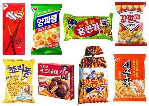 Mixed Variety of Korean Snacks (8 snacks)