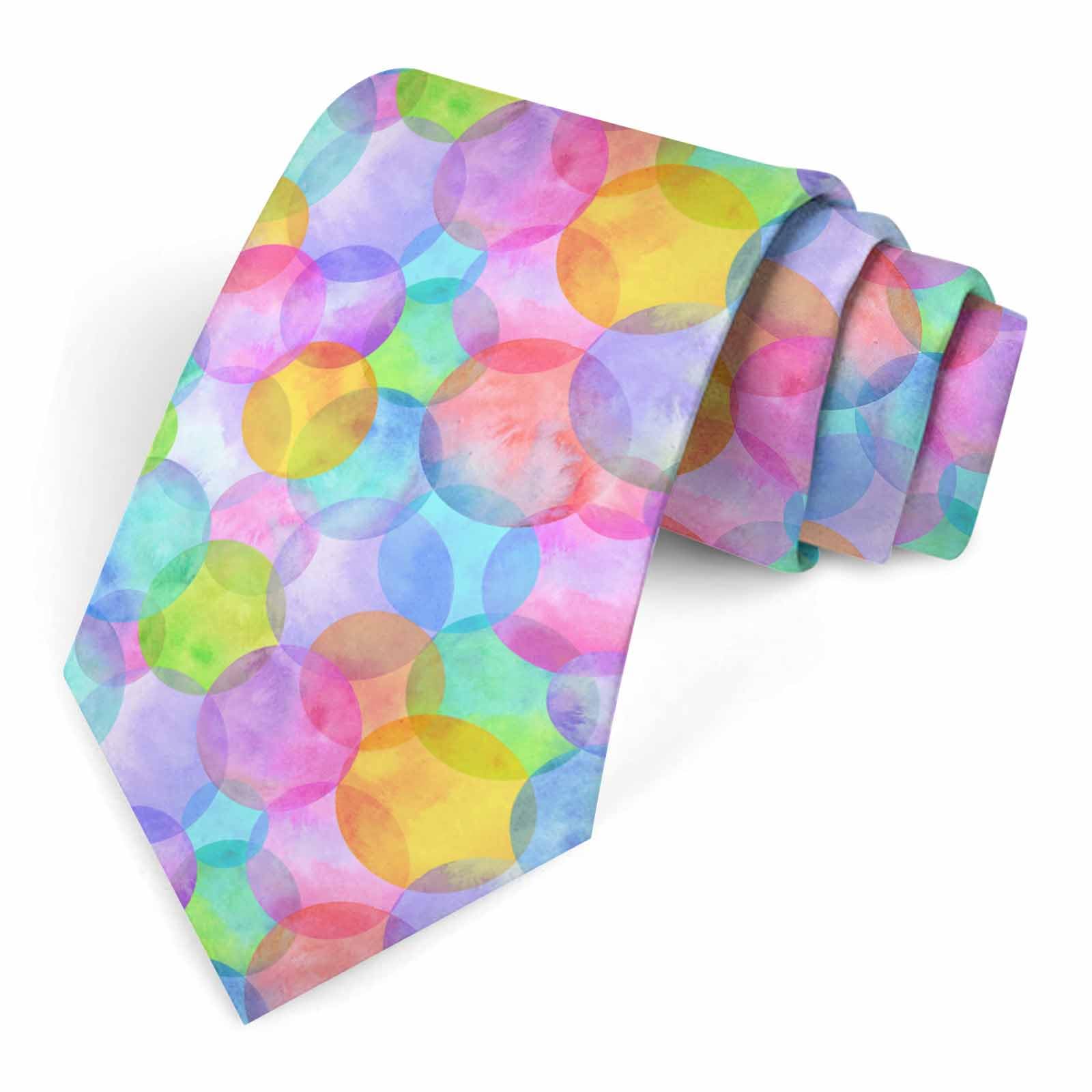 Muntayson Circles Mens Tie Men's Necktie Ties for Mens Daily Wedding Party Business