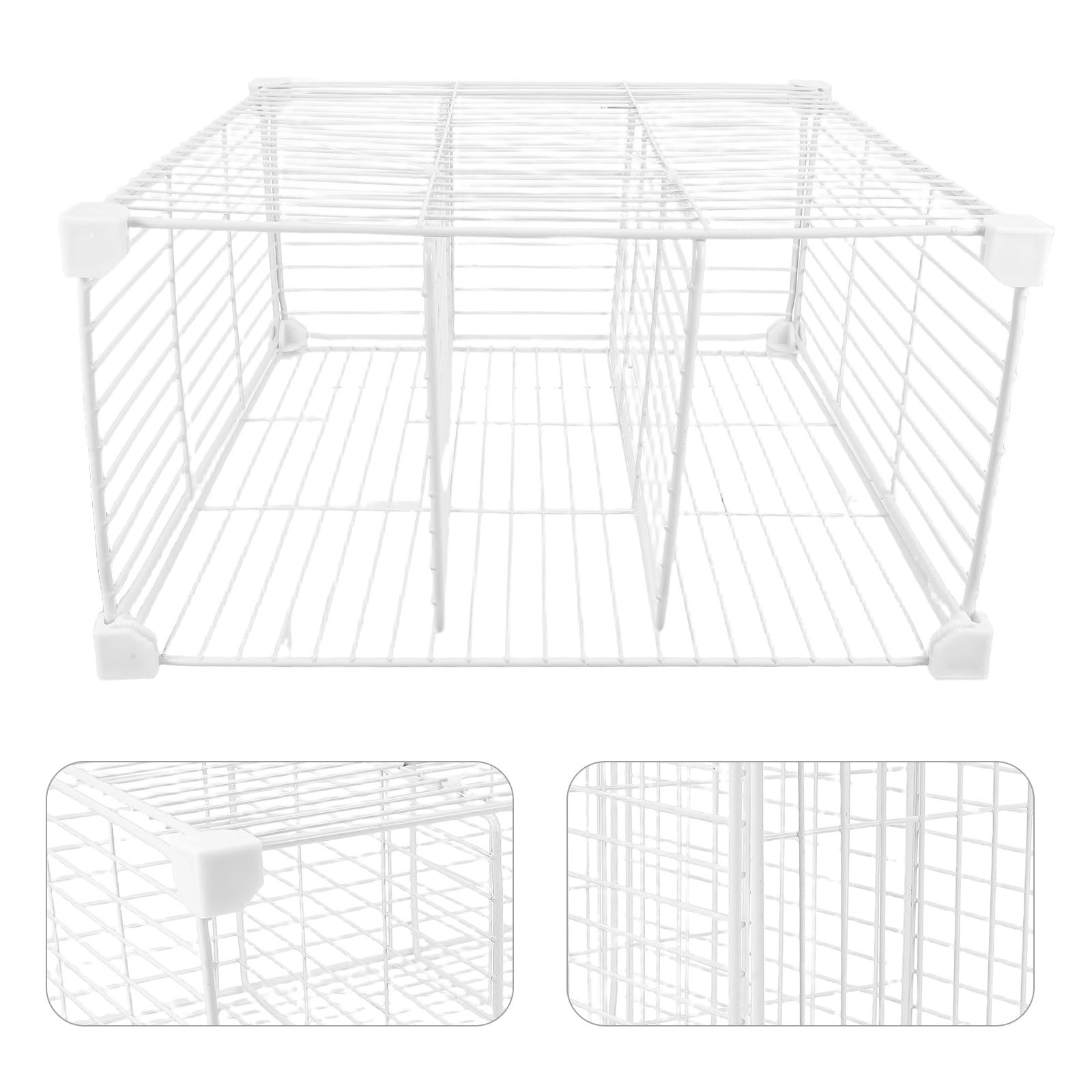 Organizadores de Congeladores Divisores Profundos sin Metal, Estantes Modulares para Almacenamiento en Refrigerador, Compartimentos para Cajones de Congelador Horizontales para