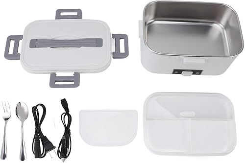 Miniatura 4 de TOPINCN Fiambrera eléctrica para adultos, lonchera térmica de 1.8 L, calentador de alimentos portátil para el hogar, automóvil, camión, oficina,