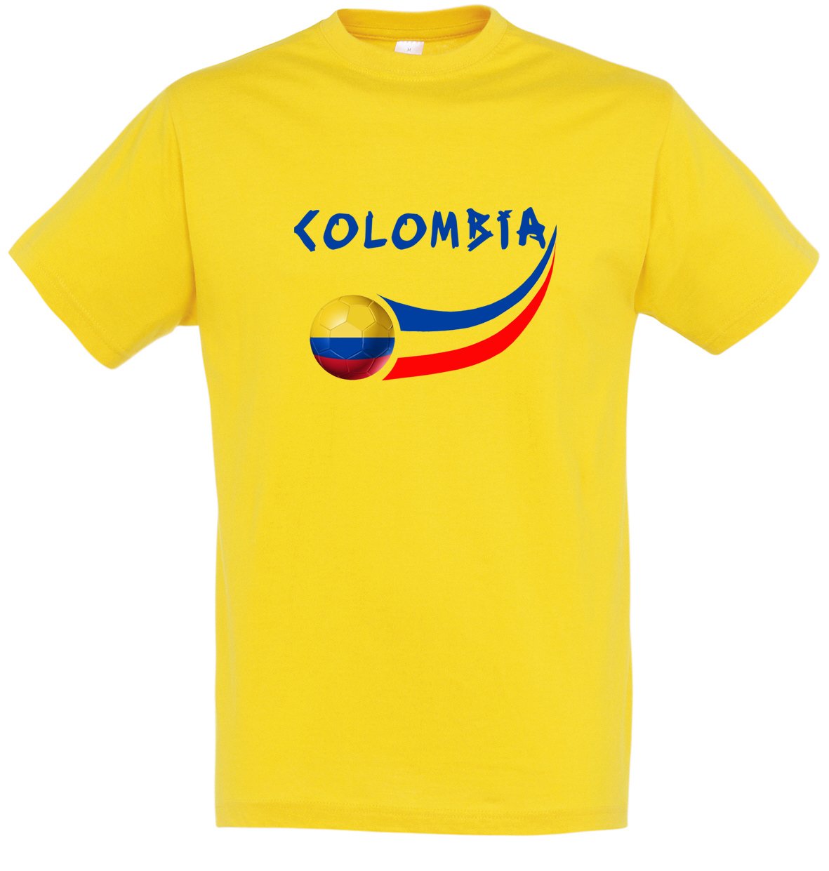 Supportershop Men Colombia T-Shirt - Yellow, Small