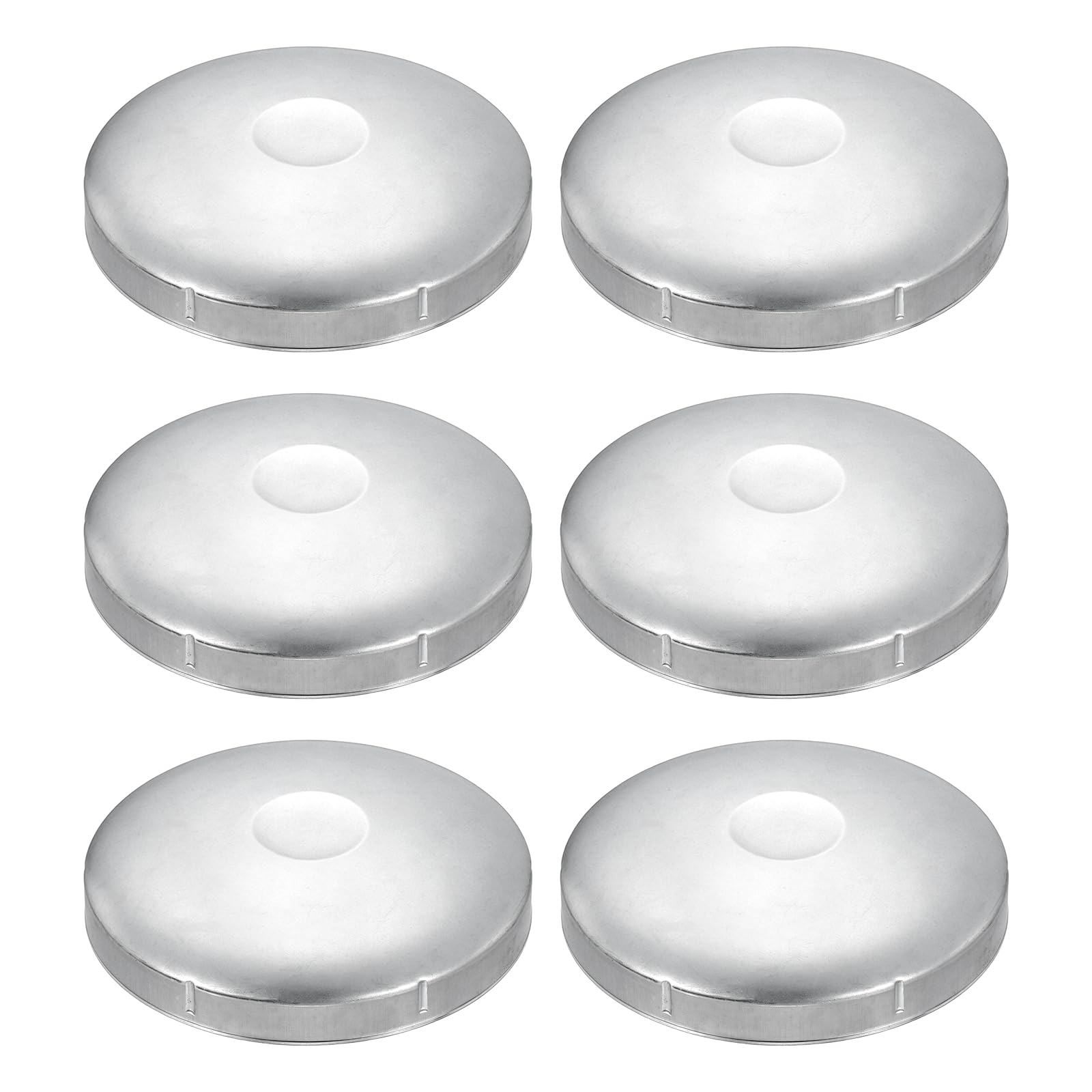 QUARKZMAN 6 Pezzi Tappo per Pali a Cupola 162 mm Zincato | Adatto per Tubo da 162 mm, per Recinzione a Maglie di Catena, per Esterno, Forma Tonda, per Estremità