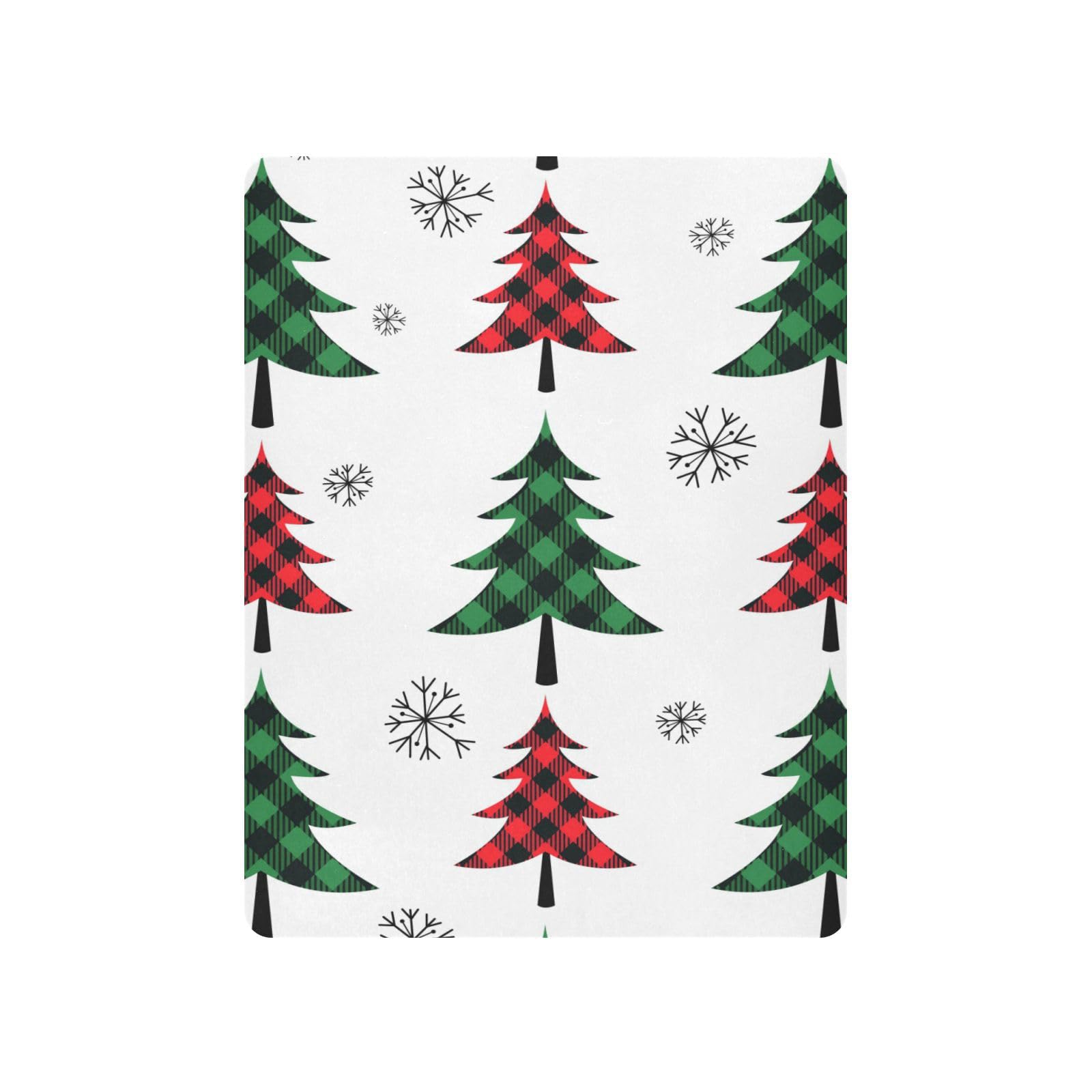 Moudou Christmas Tree Playard Sheet for Boy Girls, Soft Breathable Fitted Toddler Sheet for Standard Playard Bed Mattress, 39 x 27 x 5 Inch