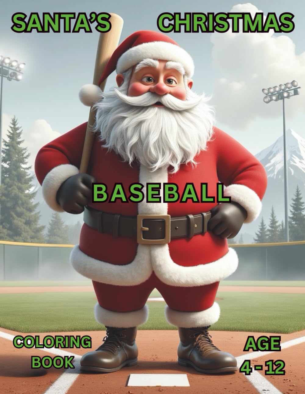 Santa's Christmas Baseball: Coloring Book (Holiday Series)