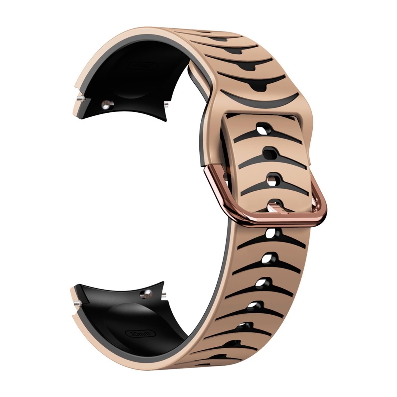Bracelet en Silicone pour montre Samsung 6 5 4, 44mm 40mm/4 classique 46mm 42mm 5pro 45mm, pour Galaxy Watch 6 classique 43 47MM