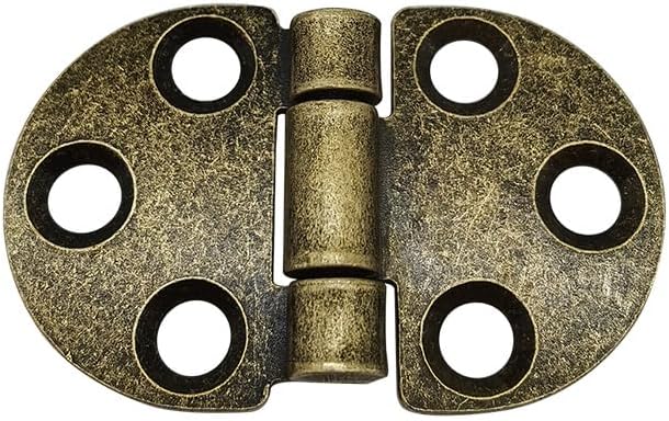 Kitchen Cupboard Hinges 10-Pack 1.88 * 1.18Inch Round Thickened Dining Table Folding Round Table Replica Hinge 6-Pack