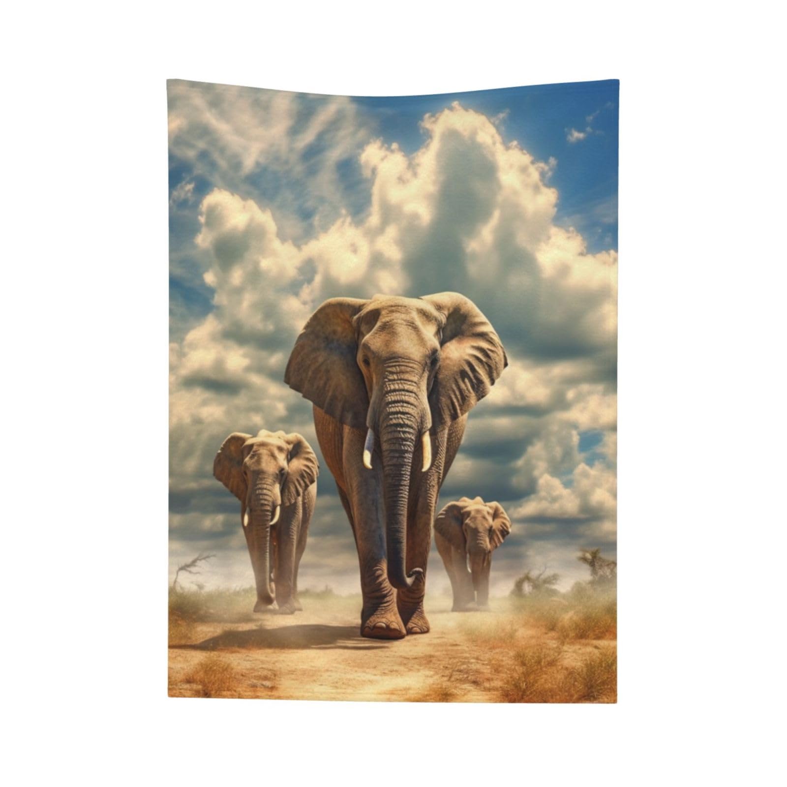 908 Mignon Modèle Animal Éléphant Plaid Polaire Poids Léger Couverture Sherpa Confortable Couverture en Peluche pour Enfants Chambre Voyage