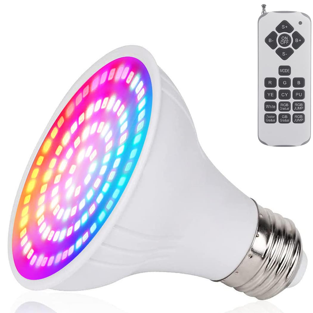 Tpamff 15W Kolor Zmieniający Spa Światło Do Basenu Naziemnego, Rgb Basenowa Żarówka Led Zamiennik 200W Tradycyjnej Żarówki，Rgb With Remote-12V
