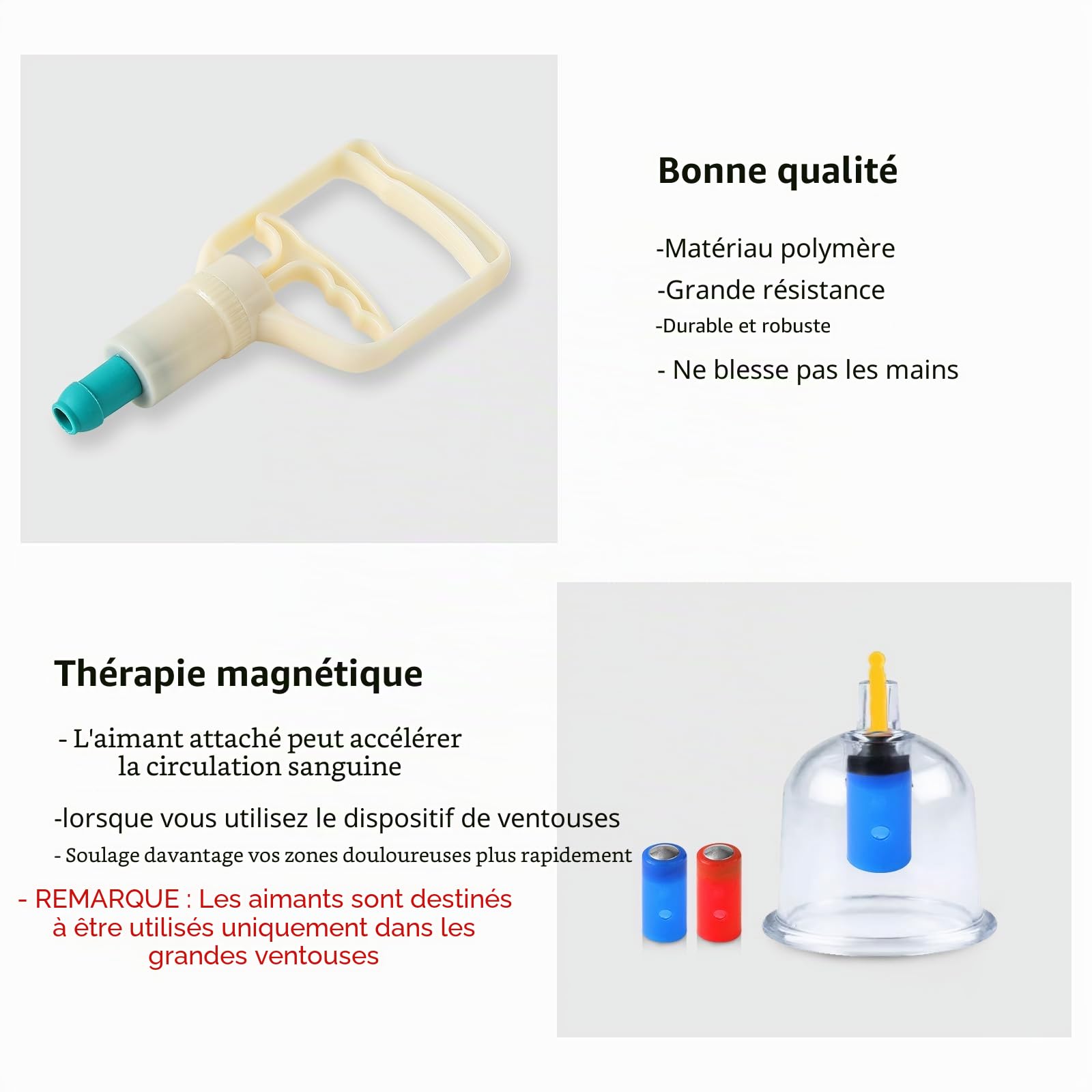 24 Pièces Cupping Ventouse Massage pour Relaxation Musculaire | ventouses therapeutiques Pour Les Bras, Les Épaules, Le Cou