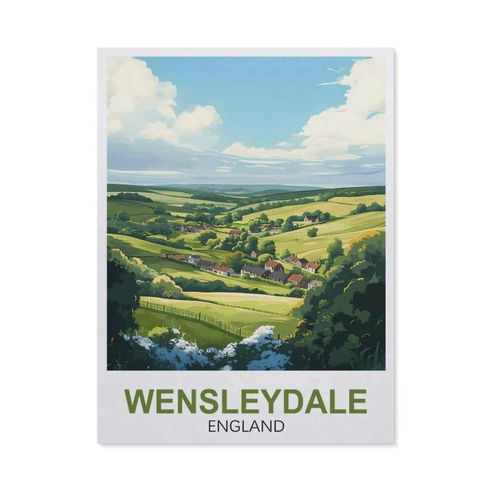1000 Piece Jigsaw Puzzle，Wensleydale England，Adults Children Paper Toy Educational Game（50x70cm）-FA4