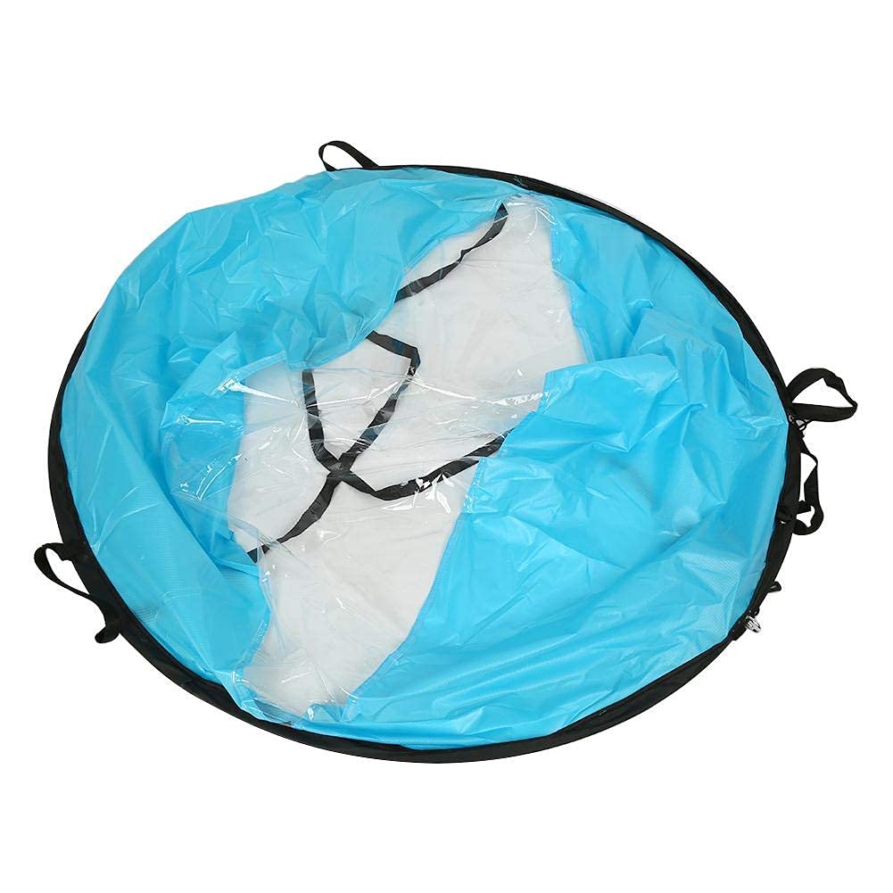 Dilwe - Vela Plegable para Kayak, 3 Colores, portátil, 108 cm, con Bolsa de Almacenamiento y Ventana Transparente, Apto para canoas de Kayak y Barcos hinchables