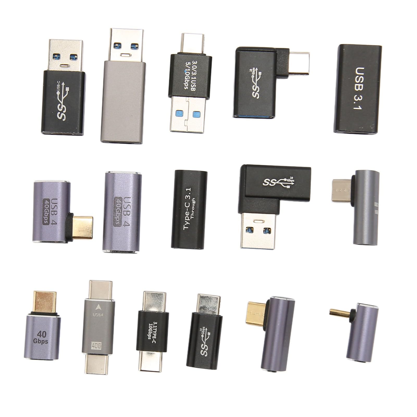 Kit Adattatore USB con 16 Connettori in Lega di Alluminio
