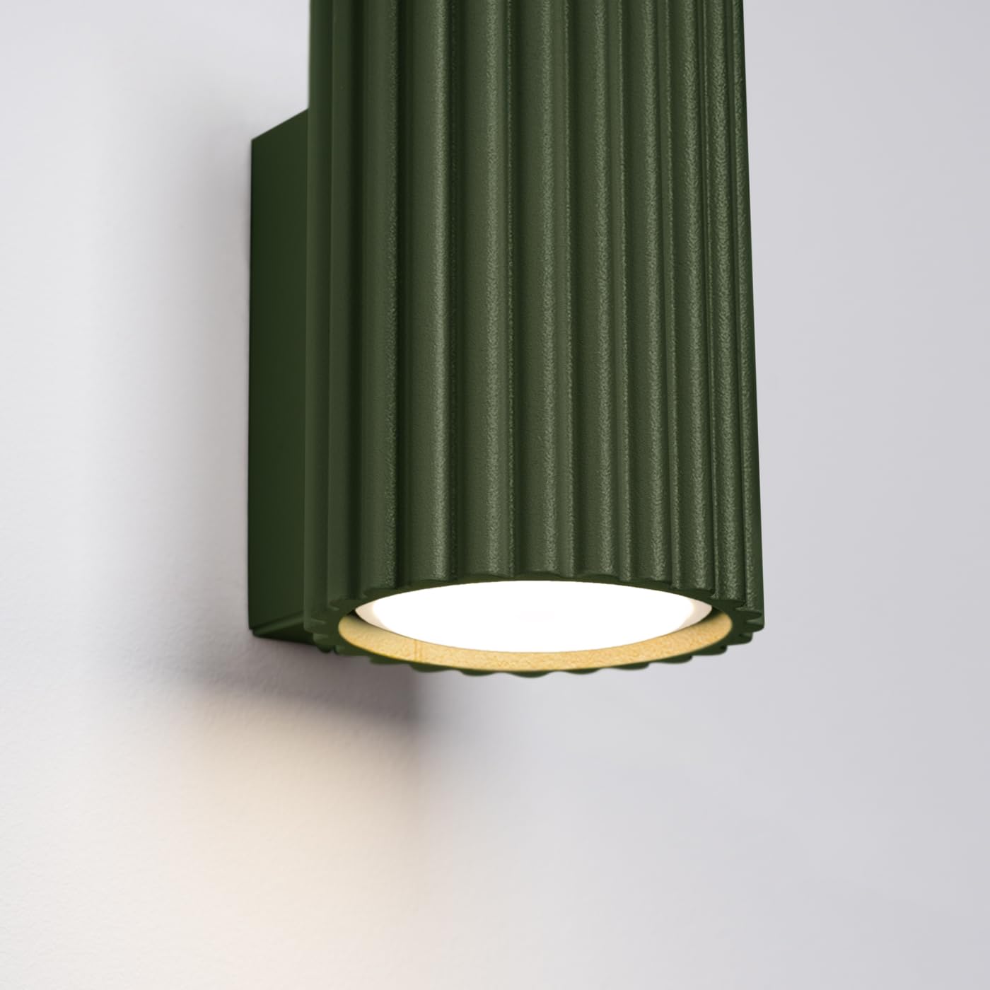 FOSKE Vela Wall Al | Applique da Parete per Interni, Verde, 10 cm