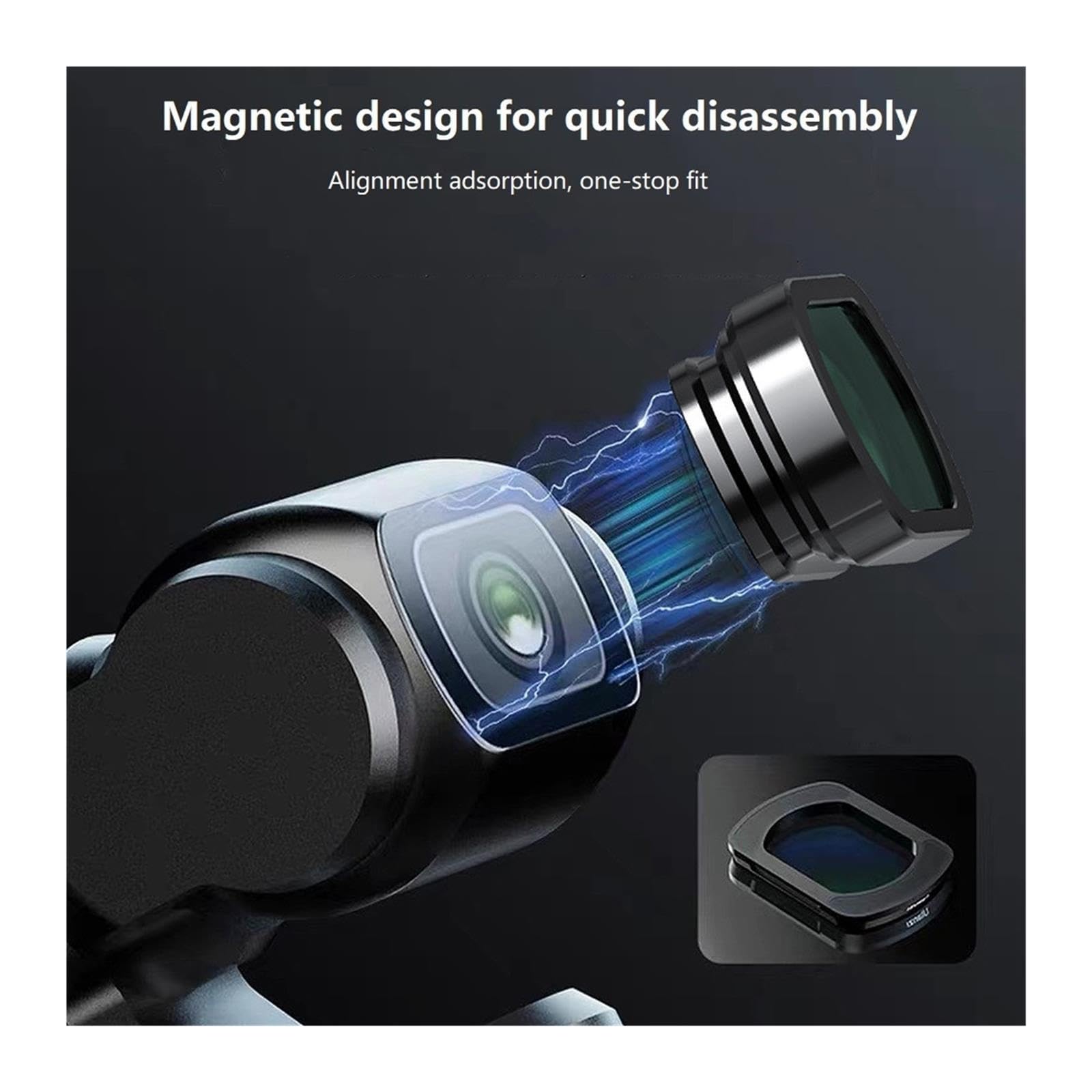 Obiettivo macro 10X compatibile con la fotocamera DJI Osmo Pocket 3