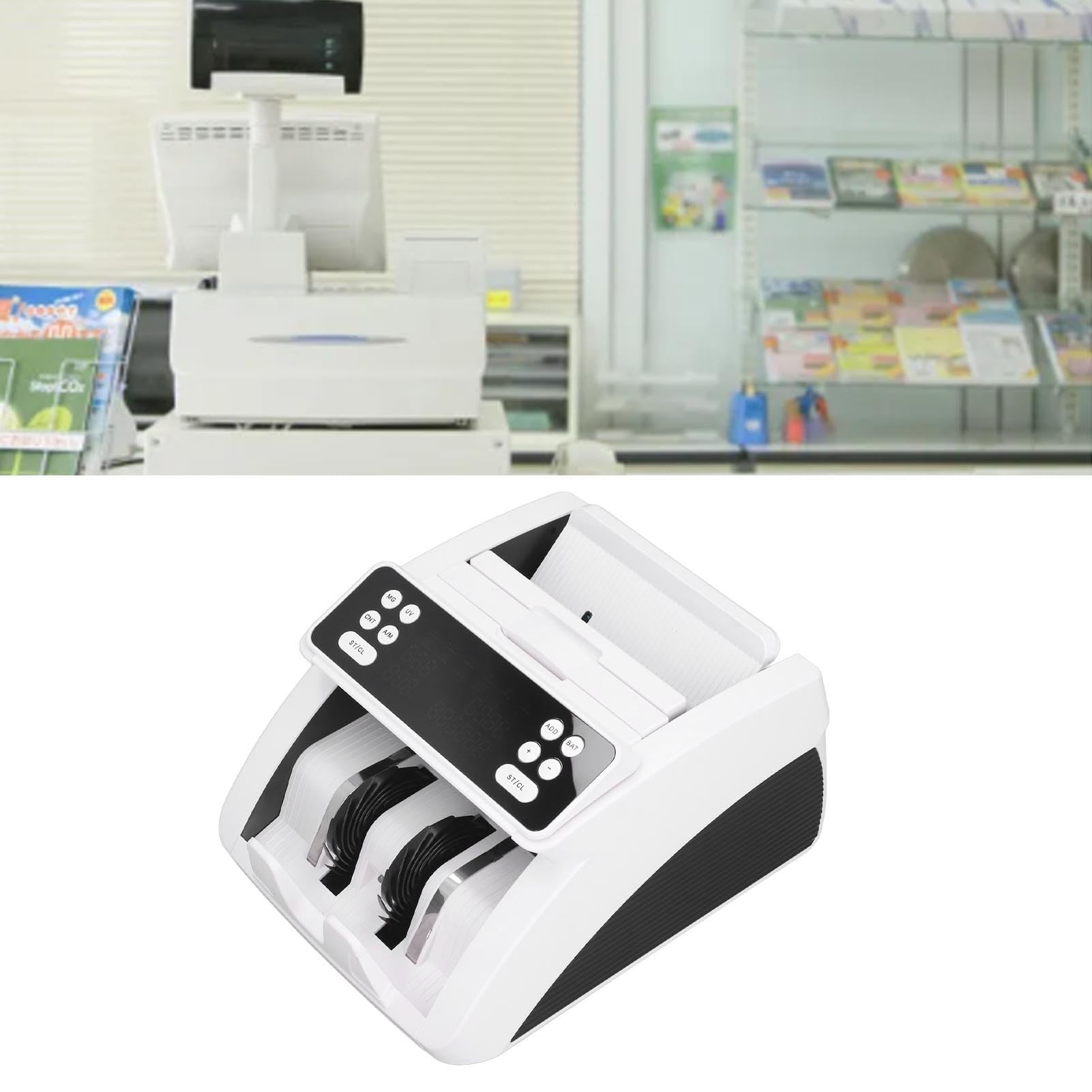 Automatyczna liczarka pieniędzy, liczarka banknotów o różnych nominałach z ekranem LCD, wykrywanie fałszerstw, wielowalutowa liczarka banknotów klasy bankowej do banku, cen-trum handlowego