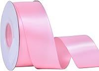 Vista 50 de YAMA Cinta de satén de doble cara, 7/8 pulgadas, 25 yardas para envolver regalos, color rosa