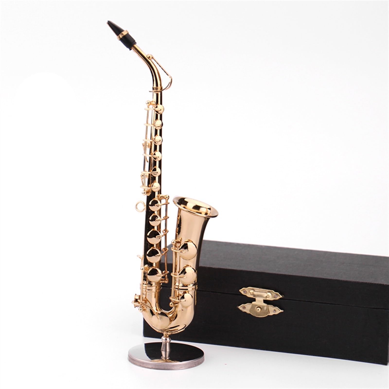 Instrument Modèle Ornements Mini Saxophone Alto Modèle Ornements en Métal Cadeau Ornements Faits À La Main(30 cm Instrument Modèle Ornements Mini Saxophone Alto Modèle Ornements en Métal Cadeau Ornements Faits À La Main(30 cm