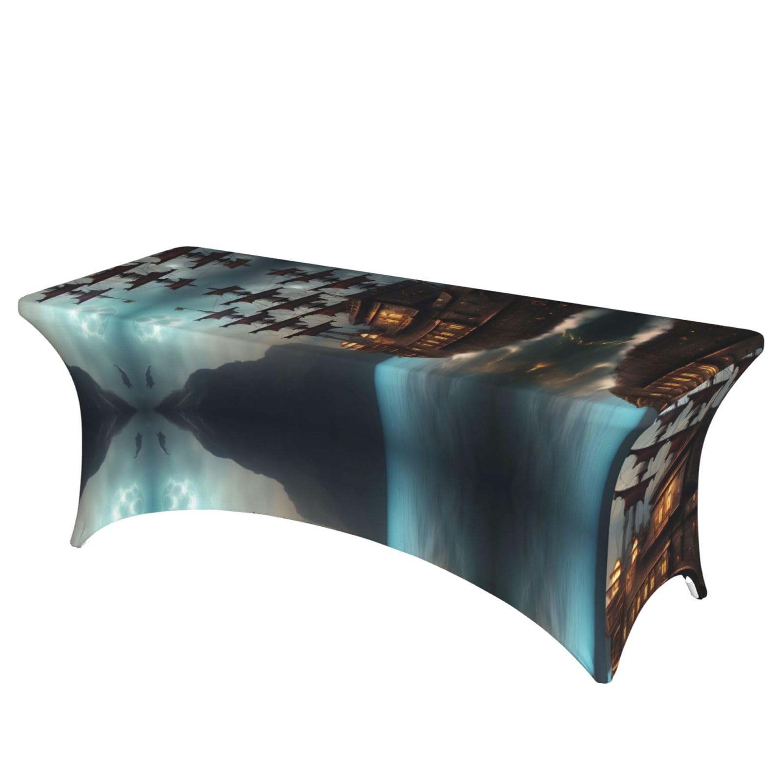 Nappe de table extensible 1,8 m en spandex infroissable pirate