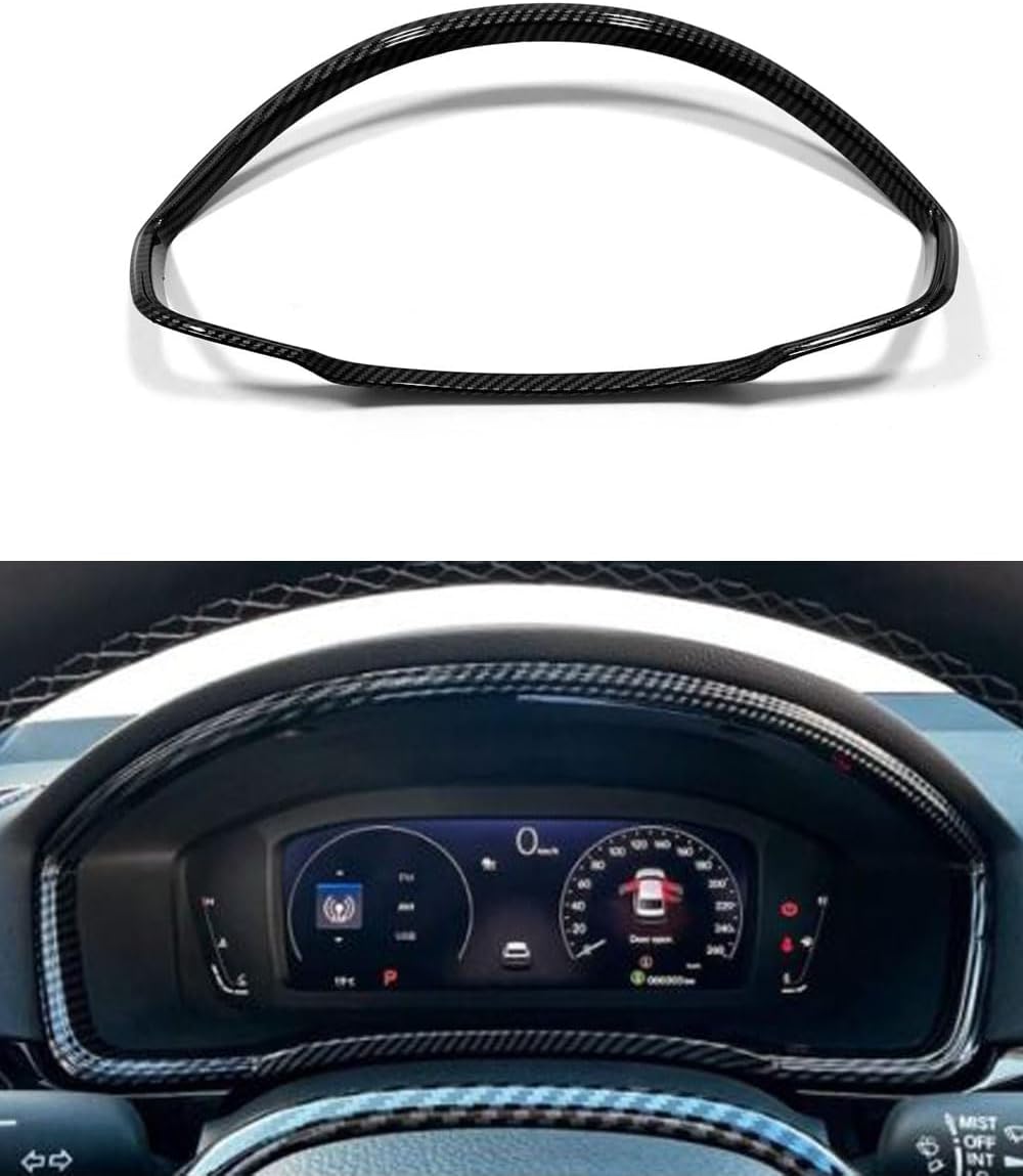 Car Accessories Fit for Honda Civic 11th Gen 2022-2025 ABS Interior Dash Board Trim (Carbon Fiber) 1PC Set