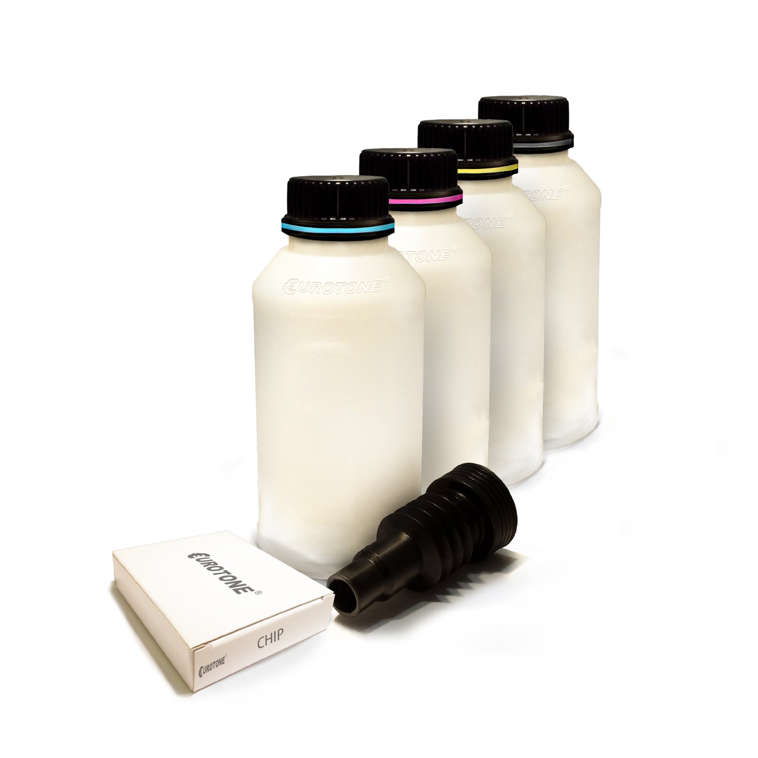 Zestaw 4 szt. Eurotone toner do uzupełniania z chipem CB540A-43A do HP Color LaserJet CP1210 CP1213 CP1214 CP1215 CP1216 CP1217 / CP1513 CP1514 CP1516 CP1517 CP1517 CP15 CP15 CP15 CP1515 CP15 CP1515 18 CP1 519 / CM1312 CM1512 – kompatybilny z HP 125A