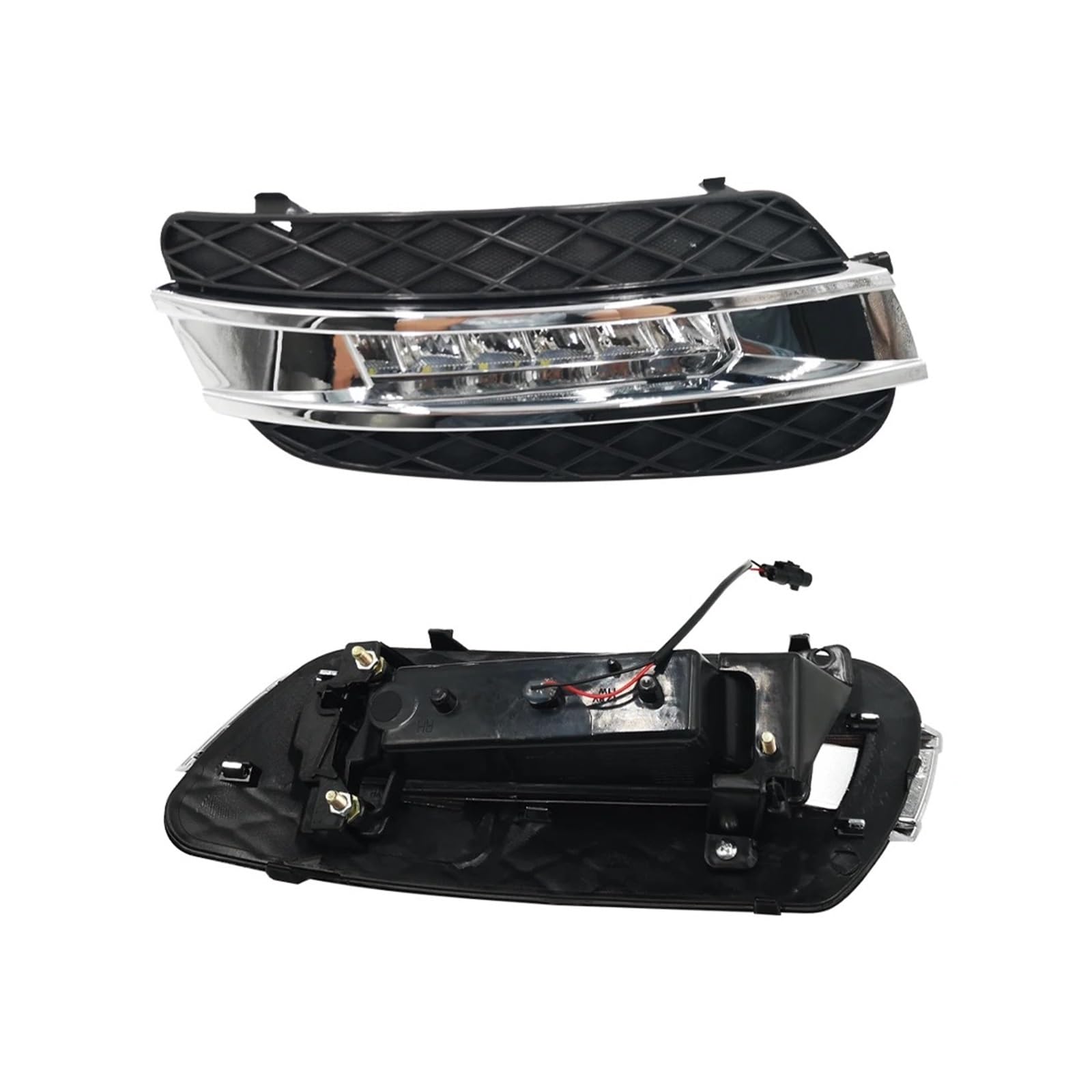 DRL Światła przeciwmgielne Reflektor Światła Do Jazdy Dziennej Pokrywa Reflektor przeciwmgielny dla Benz ML350 W164 ML280 ML300 ML320 2006 2007 2008 2009