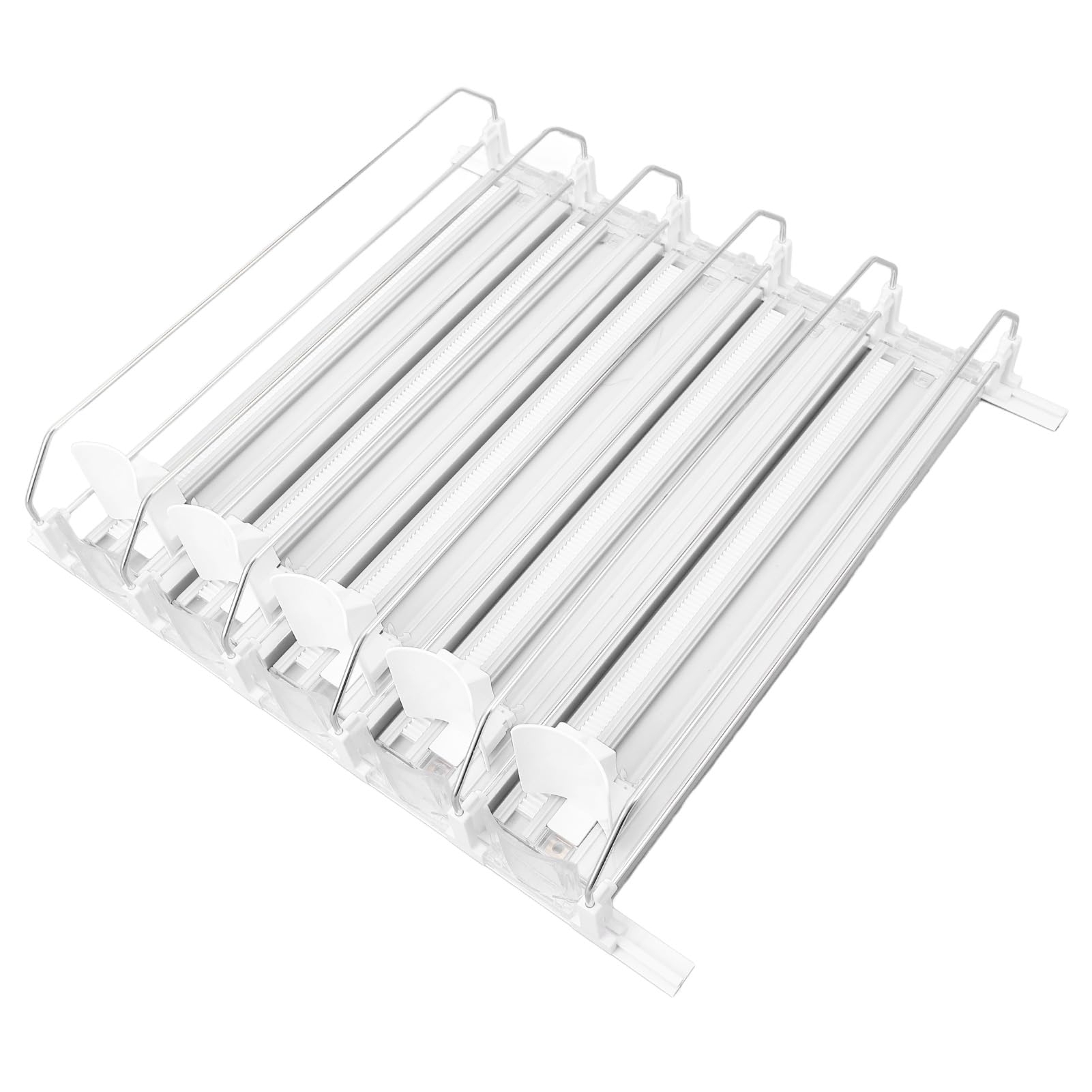 aqxreight 5PCS Drink dla F Automatyczne PU Glide Soning Soda Pchanie Piwo Puszka Może butelkować Napój Drink Black for Fridgesoda Can Dispenserself do Lodówki Puszki Puszki (WHITE)
