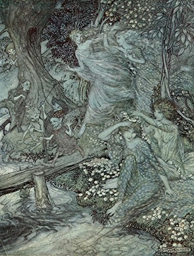 Comus 1921 Wood nymphs with daisies Poster Print by Arthur Rackham (18 x 24) Comus 1921 Wood nymphs with daisies Poster Print by Arthur Rackham (18 x 24)
