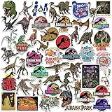 Jurassic Park 50ct Vinyl Large Deluxe Stickers Variety Pack - Laptop, Water Bottle, Scrapbooking, Tablet, Skateboard, Indoor/Outdoor - Set of 50
