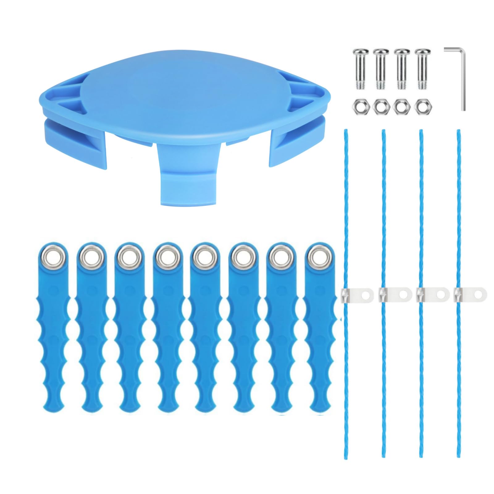 Photo 1 of Kaberalty kst120X Upgraded 0.12" Flexible Precut Trimmer Line+Trimmer Head Blade Compatible with Kobalt KST120X-06 KST2040-06 and Kobalt 40v Max Dual Line Trimmer (Item#:1520463,506886,808667,651246)