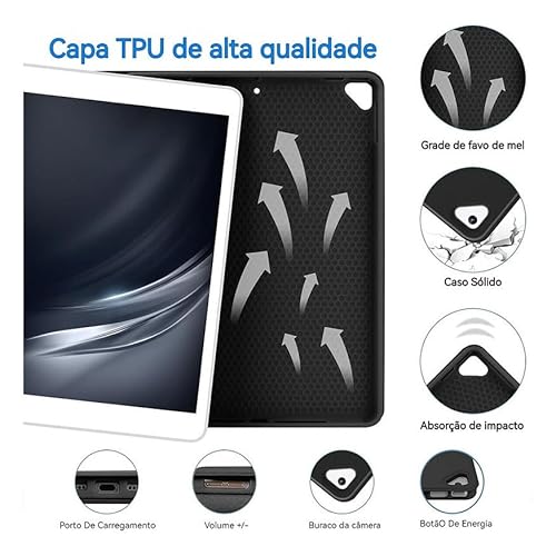 Capa Para Tablet com Teclado Tab A7 Lite 8.7 Polegadas