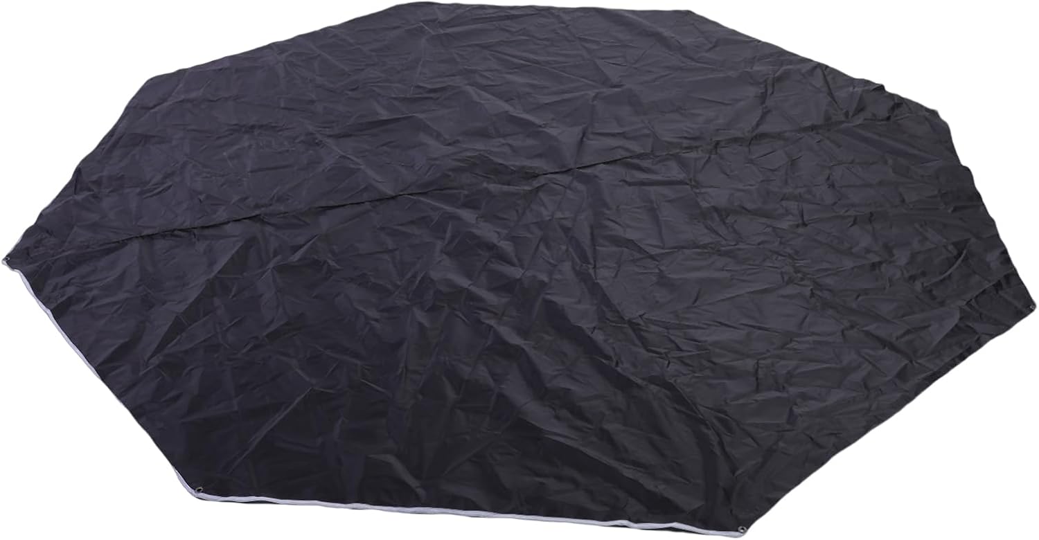 Focket Tent Footprint, 9.3x9.3ft Octagonal Silicone Coated Camping Tarp, Tent Tarp with Ripstop Nylon for Camping Hiking Beach Outings Backpacking