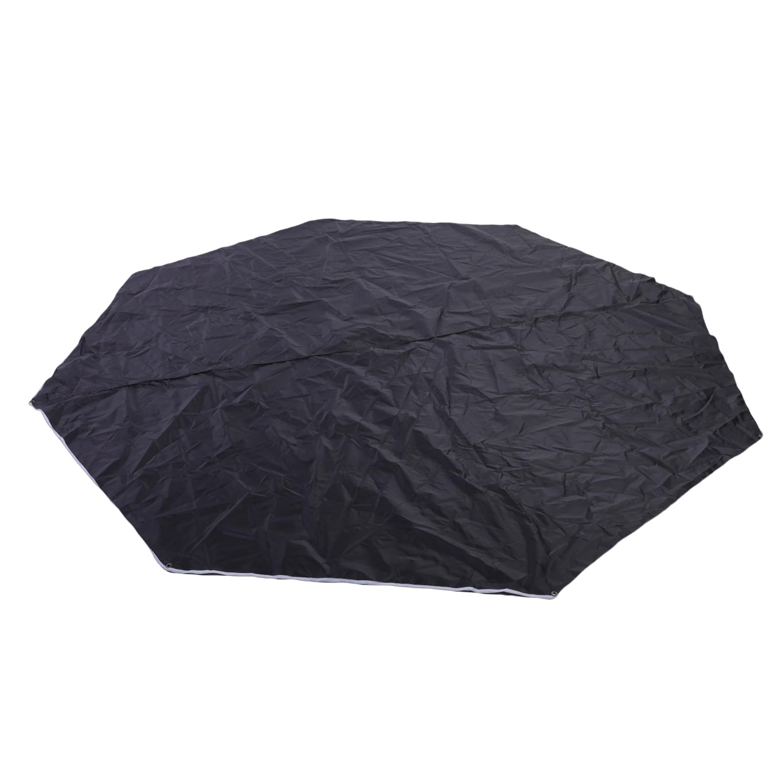 Alomejor Hamac Résistant à la Pluie, Couverture Anti-Mouches, Tapis de Sol en Nylon pour Sorties à la Plage, Pique-Nique, Camping, Noir 111,42x111,42 Pouces