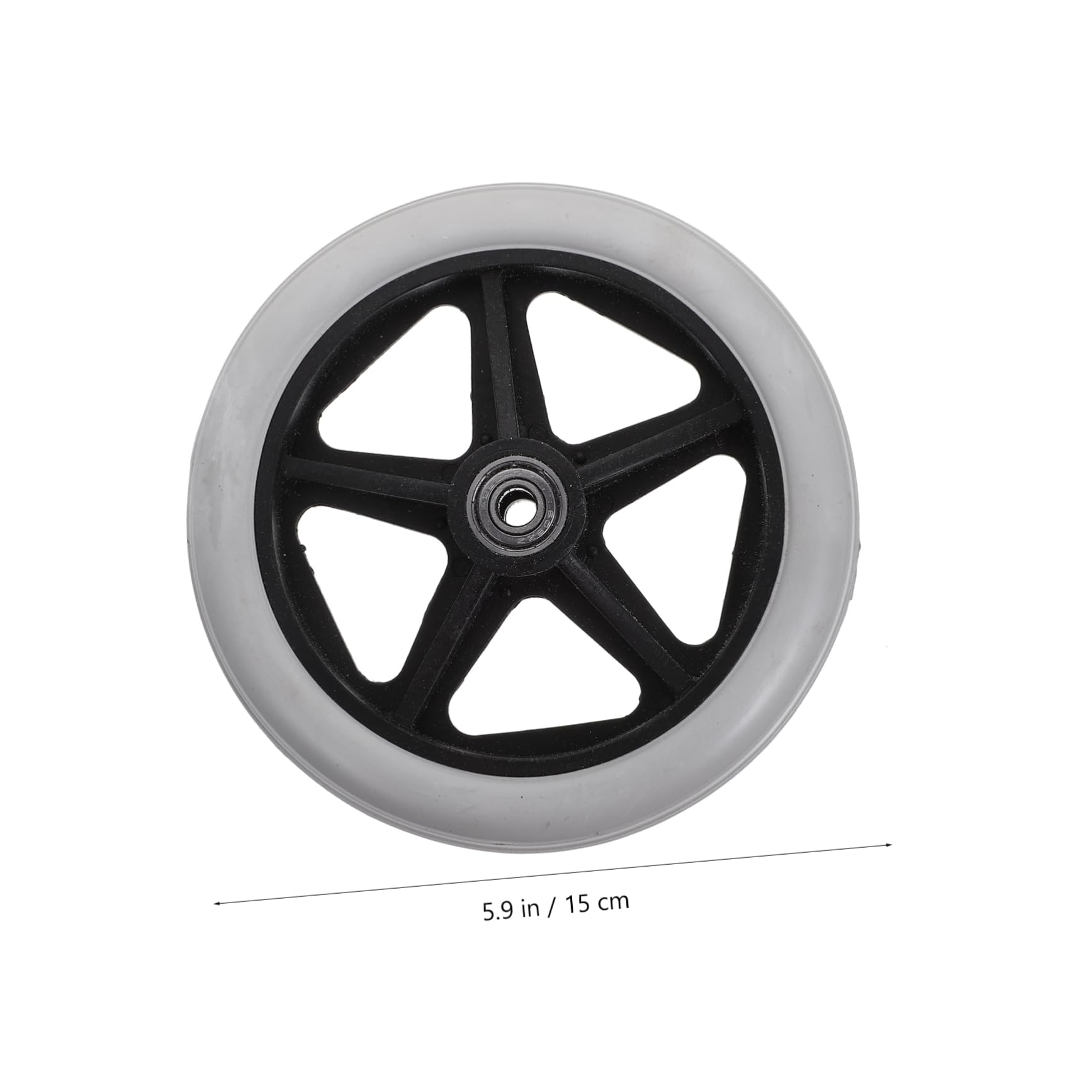 Homoyoyo Ruedas Delanteras para Silla de Ruedas 4 Piezas Repuesto Material Abs y Acero para Uso Interior y Exterior Rodamiento Ligero y Resistente