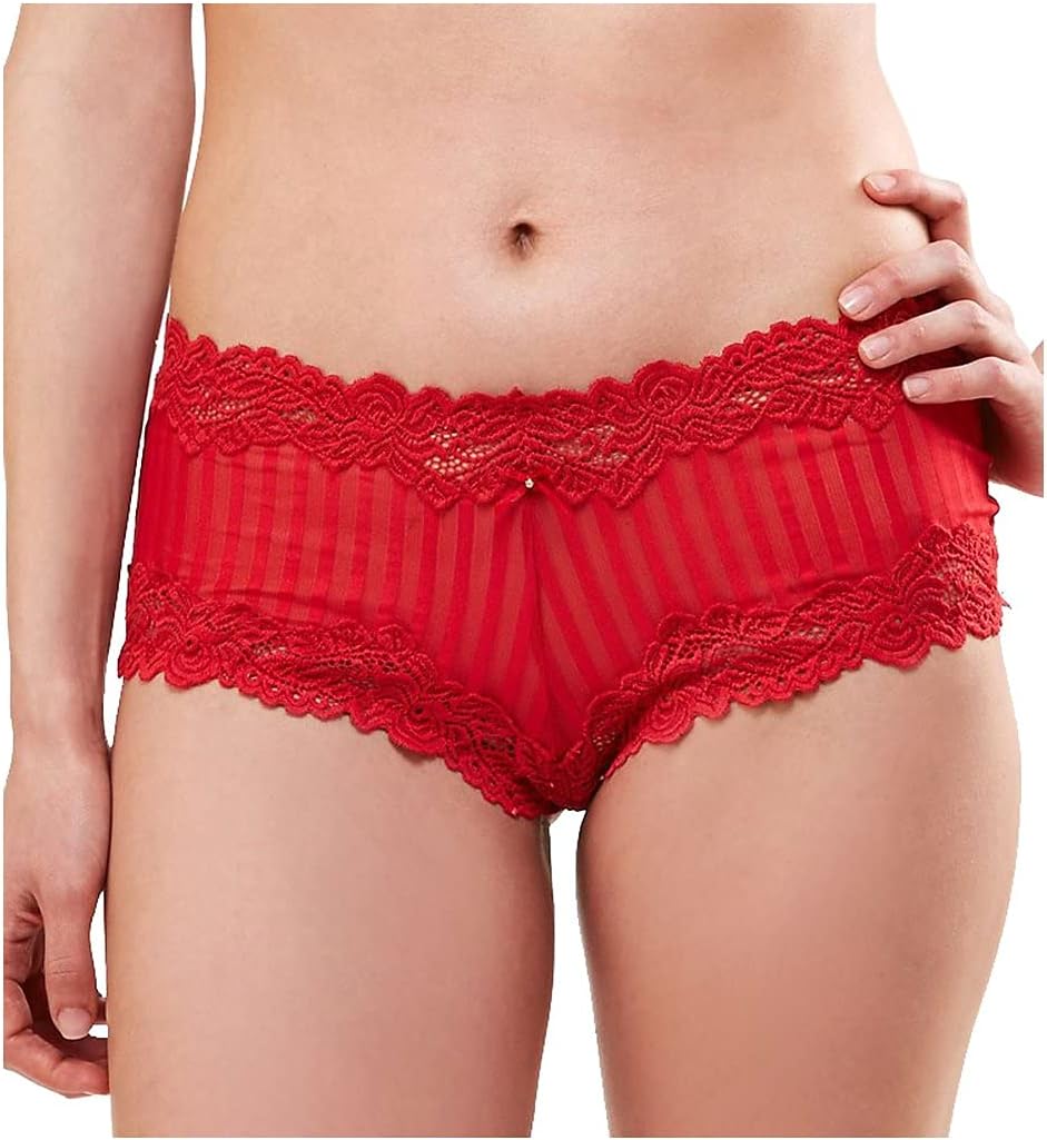 Lunaire Women's Plus Size Barbados Shadow Stripe Boyshort
