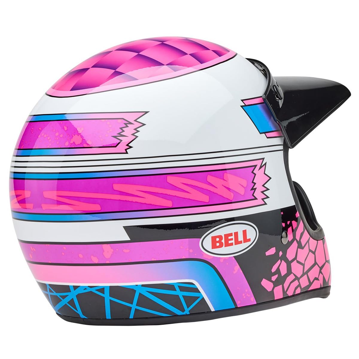 Amazon.com: Bell Moto-3 Helmet (Deathspray Pink/Purple - Medium