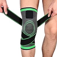 Vista 8 de NuCamper Rodillera para dolor de artritis, manga de compresión ajustable para hombres y mujeres, alivio del dolor, soporte de rodilla