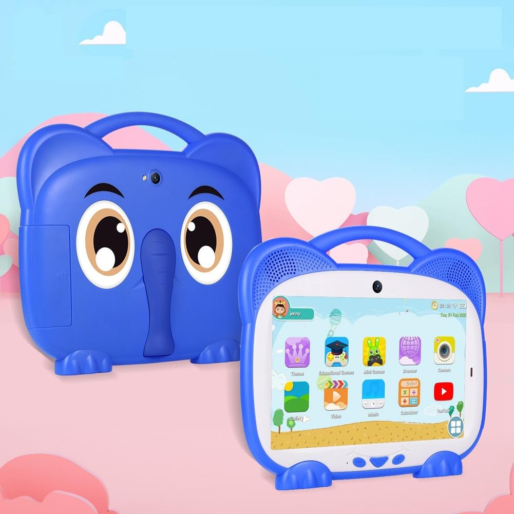 7-calowy tablet dla dzieci czterordzeniowy 1+8G podwójna karta WiFi Android 7.0 tablety do nauki edukacji dzieci oprogramowanie dla dzieci, zielony